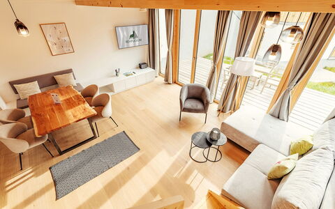 Niederwölz 602: Interieur Ontwerp, Meubilair, Flooring, Verdieping, Hout, Houten Vloer, Kamer, Plafond, Woonkamer, Verlichting