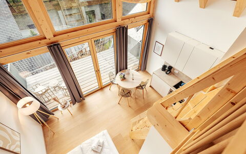 Niederwölz 604: Hout, Interieur Ontwerp, Verdieping, Kamer, Beits, Appartement, Plafond, Hardwood, Houten Vloer, Zolder