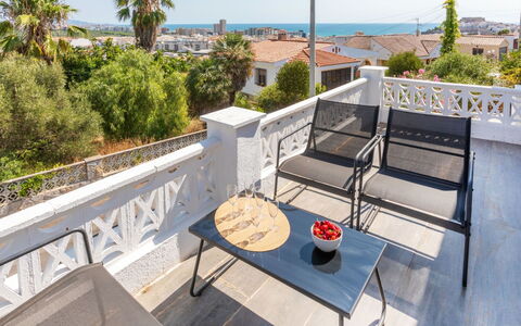 Alondras: Blauw, Balkon, Leuning, Appartement, Hek, Zee, Toevlucht, Condominium, Zwembad, Hotel