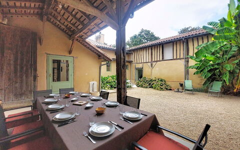 La Ferme de Bordenave: Blauw, Balkon, Leuning, Appartement, Hek, Zee, Toevlucht, Condominium, Zwembad, Hotel