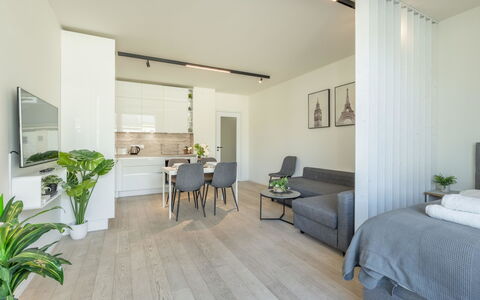 Smichov Kosire Jinonice 1: Meubilair, Interieur Ontwerp, Flooring, Verdieping, Bankstel, Muur, Hout, Plafond, Kamer, Woonkamer