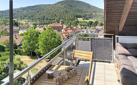 Annette: Balkon, Dek, Leuning, Beits, Buitenmeubels, Veranda, Kamerplant, Hek