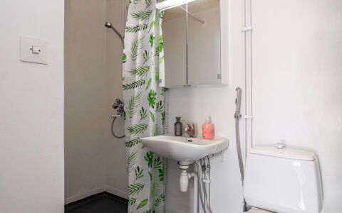 Heinävesi Homes D1: Loodgieterswerkinrichting, Interieur Ontwerp, Badkamer, Toilet, Wc Bril, Verdieping, Flooring, Loodgieter, Douchegordijn, Kraan