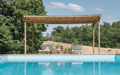Amantino 8: Hout, Schaduw, Vrije Tijd, Outdoor Structuur, Paviljoen, Buitenmeubels, Pergola, Eco Hotel, Zwembad, Hardwood