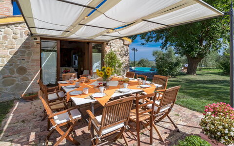 Casale Verdicchio 10+2: Meubilair, Stoel, Buitenmeubels, Tafel, Keuken En Eettafel, Buitentafel, Schaduw, Toevlucht, Tuin, Patio