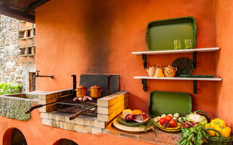 Villa Il Colle di Moriano 8: Oranje, Kamerplant, Voedsel, Warmte, Keuken, Bloempot, Fruit, Fornuis