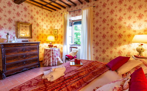 Villa Il Colle di Moriano 8: Interieur Ontwerp, Huis, Meubilair, Linens, Slaapkamer, Kamer, Bed, Laken, Hotel, Bedding