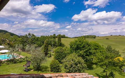 Podere Bagnolo 8: Zwembad, Toevlucht, Eco Hotel, Landgoed, Buitenmeubels, Boerderij, Vrije Tijd, Villa, Gazon, Tuin