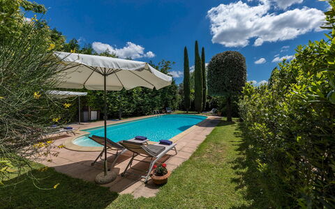 Villa Joy 6: Blauw, Zwembad, Schaduw, Eco Hotel, Tuin, Landscaping, Landgoed, Hacienda, Villa