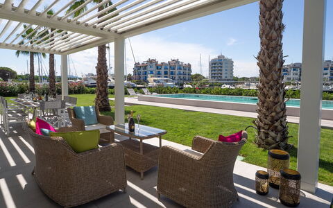 Portoverde Beach Villa 12: Toevlucht, Buitenmeubels, Appartement, Tuin, Schaduw, Buitentafel, Landscaping, Eco Hotel, Condominium, Vrije Tijd