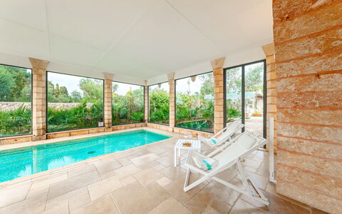 Villa Manco 12: Zwembad, Toevlucht, Samengesteld Materiaal, Vrije Tijd, Eco Hotel, Stoel, Buitenmeubels, Tegel, Villa, Hotel