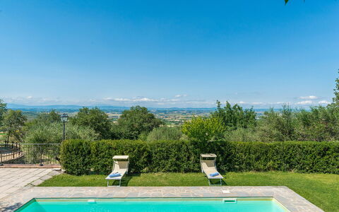 La Torretta 10: Blauw, Zwembad, Tuin, Gazon, Landscaping, Eco Hotel, Backyard, Villa
