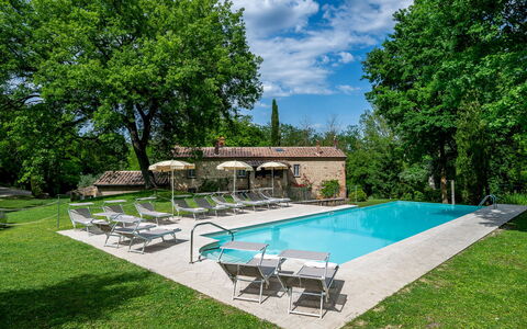Il Molinaccio 14+2: Zwembad, Buitenmeubels, Meubilair, Landgoed, Toevlucht, Backyard, Hacienda, Tuin, Schaduw, Boerderij