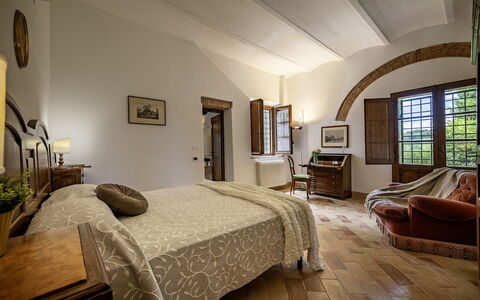 Casale dei 12: Meubilair, Interieur Ontwerp, Flooring, Hout, Verdieping, Plafond, Slaapkamer, Bed, Kamer, Verlichting