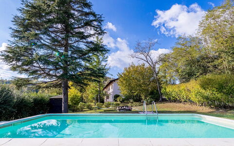Cascina la Valle 10+2: Blauw, Zwembad, Tuin, Schaduw, Landscaping, Backyard, Reflectie, Waterpartij, Toevlucht, Eco Hotel