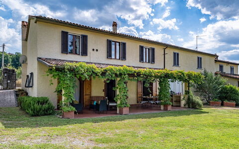 Casale le Conce 6: Landgoed, Tuin, Hacienda, Schaduw, Villa, Landscaping, Boerderij, Werf, Binnenplaats, Backyard
