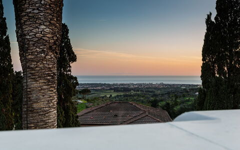 Villa Sole al Molino a Vento 8: Lucht, Horizon, Ochtend, Zonlicht, Avond, Schemer, Zonsondergang