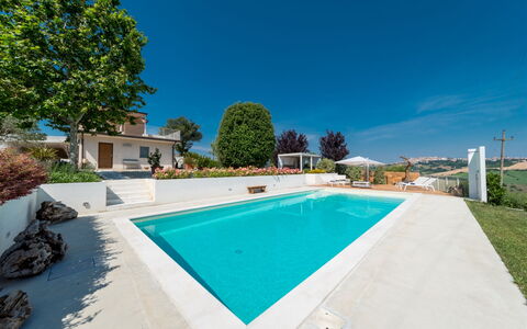 Casa Angela 6: Blauw, Zwembad, Landgoed, Tuin, Toevlucht, Landscaping, Hacienda, Villa, Schaduw, Eco Hotel