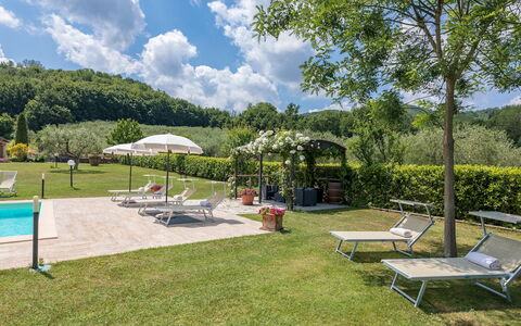 Le Terre di Nunzio 12: Tuin, Gazon, Eco Hotel, Zwembad, Toevlucht, Landscaping, Plantage, Buitenmeubels, Park, Boerderij