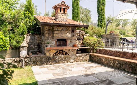 Villa Costanza 6: Felsen\, Tuin, Flagstone, Steen, Landscaping, Backyard, Schaduw, Outdoor Structuur, Patio