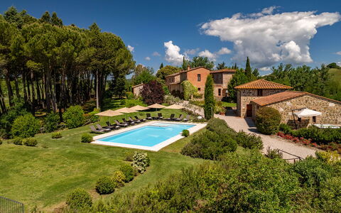 Podere Bellaria 18+2: Tuin, Landscaping, Villa, Boerderij