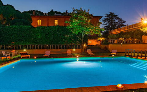 Villa delle Sophore 12: Zwembad, Toevlucht, Thermae, Eco Hotel, Hacienda, Landgoed, Landschap Verlichting, Vrije Tijd, Hotel, Waterpartij