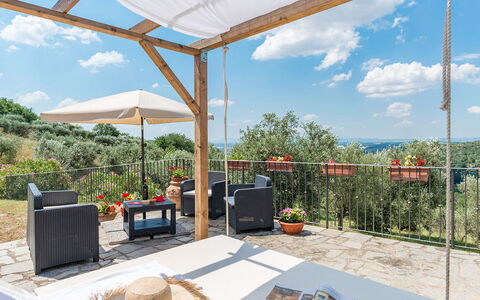 Villa Fabi 6+2: Meubilair, Buitenmeubels, Land Lot, Stoel, Schaduw, Eco Hotel, Buitentafel, Tuin, Patio, Outdoor Structuur