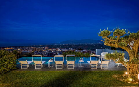 Villa Relax 12+2: Blauw, Stedelijk Ontwerp, Zwembad, Toevlucht, Eco Hotel, Landscaping, Balkon, Hotel, Badplaats, Villa