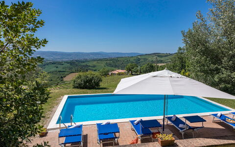 Villa Mila 6: Blauw, Zwembad, Buitenmeubels, Ligstoel, Toevlucht, Eco Hotel, Landgoed, Villa, Landscaping, Thermae