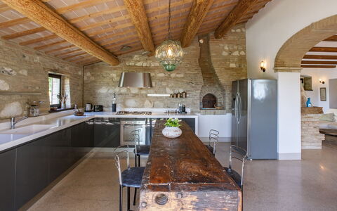 Casa Melograno 11+2: Meubilair, Interieur Ontwerp, Flooring, Muur, Hout, Plafond, Keuken, Verdieping, Huis, Lichte Inrichting