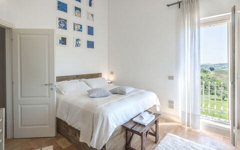 Casa Pilar 4+1: Meubilair, Interieur Ontwerp, Slaapkamer, Bed, Flooring, Verdieping, Huis, Bedding, Kamer, Laken