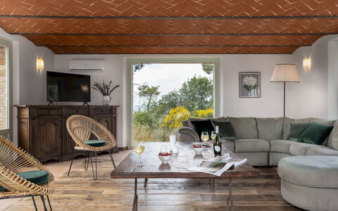 Il Romitoio 12: Meubilair, Interieur Ontwerp, Hout, Tafel, Flooring, Verdieping, Verlichting, Stoel, Plafond, Woonkamer