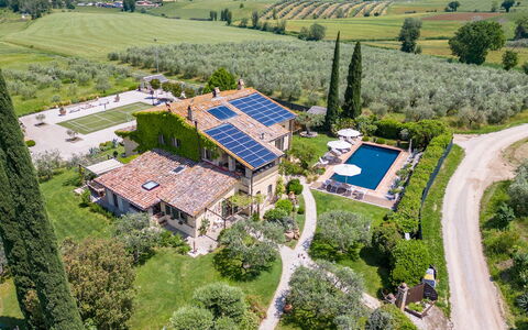 Casale Santa Lucia 8+2: Landgoed, Huis, Zwembad, Tuin, Toevlucht, Verblijf, Landscaping, Vogelperspectief, Eco Hotel, Hacienda
