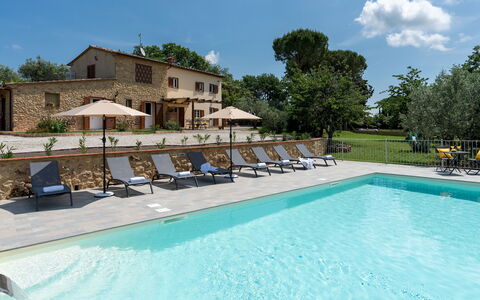 Casa la Fenice 8+2: Woongebied, Zwembad, Huis, Landgoed, Buitenmeubels, Toevlucht, Verblijf, Villa, Hacienda, Hotel