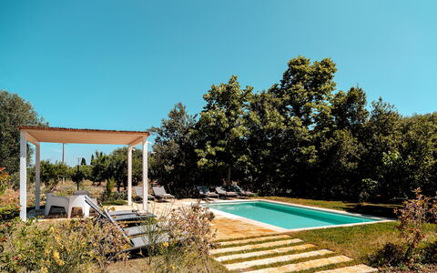 Masseria Profilo 8: Buitenmeubels, Meubilair, Stoel, Schaduw, Zwembad, Backyard, Tuin, Toevlucht, Outdoor Structuur, Eco Hotel