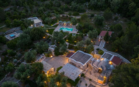 Pigreco 6+2: Landschap, Toevlucht, Landgoed, Zwembad, Landscaping, Eco Hotel, Hacienda, Dorp, Luchtfotografie, Hotel