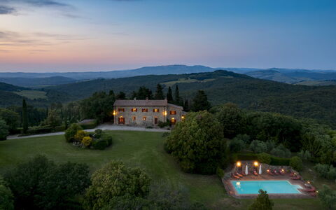 Cosciano 12: Landschap, Landgoed, Herenhuis, Landscaping, Boerderij, Villa, Avond, Bergdorp, Eco Hotel