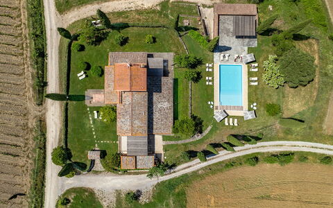 Le Colombelline 12: Huis, Huis, Woongebied, Landgoed, Verblijf, Zwembad, Land Lot, Dak, Boerderij, Plain