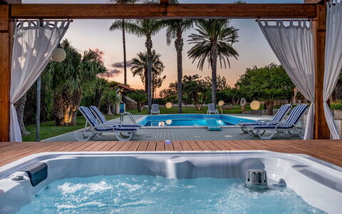 Villa Cutrera 8: Zwembad, Toevlucht, Buitenmeubels, Meubilair, Eco Hotel, Schaduw, Vrije Tijd, Stoel, Landgoed, Landscaping