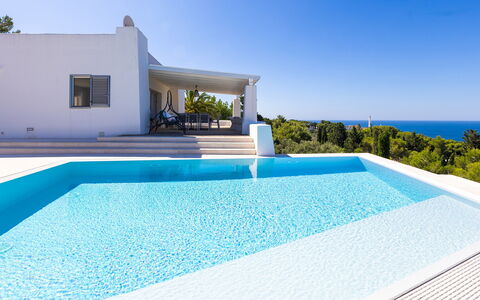 Villa Calypso 8: Blauw, Zwembad, Samengesteld Materiaal, Toevlucht, Schaduw, Eco Hotel, Villa, Tegel, Tropen, Hotel