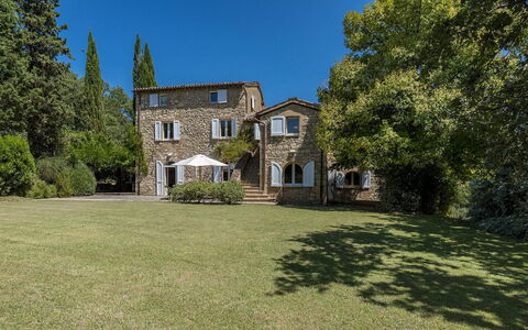 Casale le Querce di Cetona 8: Boom, Gras, Struik, Landschap, Landgoed, Huis, Verblijf, Boerderij, Gazon, Herenhuis