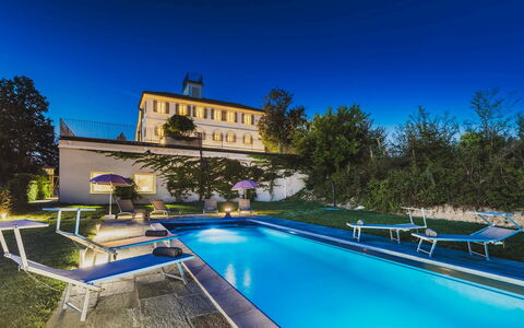 Villa Boemia 10: Blauw, Zwembad, Landgoed, Villa, Reflectie, Hotel, Herenhuis, Hacienda, Landscaping, Badplaats