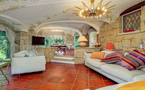 Villa Stella 6: Interieur Ontwerp, Meubilair, Flooring, Plafond, Verdieping, Kamer, Bankstel, Woonkamer, Stoel, Kamerplant