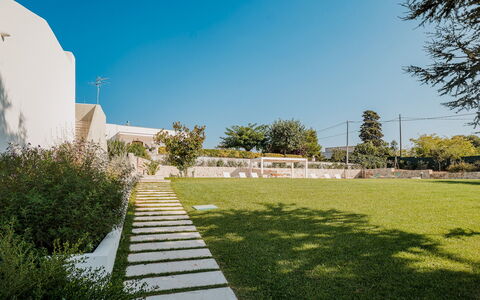 Villa Bellina 6: Tuin, Gazon, Schaduw, Landscaping, Werf, Backyard, Gang, Kunstgras, Park, Hacienda