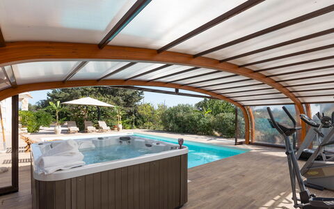 Villa i Mori 4: Hout, Toevlucht, Schaduw, Vrije Tijd, Eco Hotel, Beits, Zwembad, Buitenmeubels, Kamerplant, Outdoor Structuur