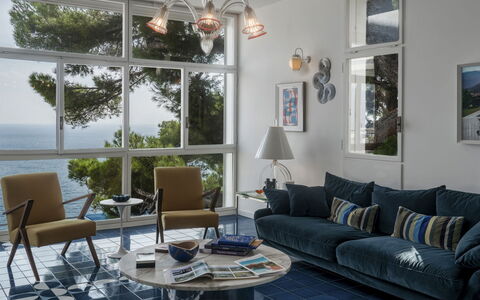 Villa Ponti 6: Meubilair, Interieur Ontwerp, Muur, Bankstel, Flooring, Woonkamer, Appartement, Verdieping, Huis, Kamer