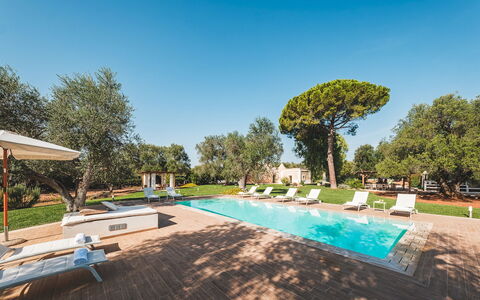 Trulli Biancapetra 8+2: Landschap, Tuin, Landgoed, Gazon, Hacienda, Landscaping, Zwembad, Toevlucht, Park, Herenhuis