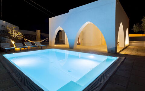 Villa Floria 4: Zwembad, Ontwerp, Daylighting, Hotel, Villa, Hacienda, Gips