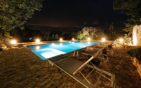 Villa Giari 8: Zwembad, Toevlucht, Samengesteld Materiaal, Nacht, Waterpartij, Eco Hotel, Vrije Tijd, Thermae, Landschap Verlichting, Buitenmeubels