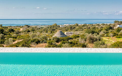 Villa Porta Azzurra 6+2: Blauw, Water, Zwembad, Zee, Oceaan, Strand, Tropen, Toevlucht, Caribbean